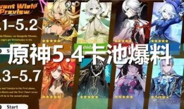 原神池子最新爆料全部,神秘角色登场，池子内容大揭秘！